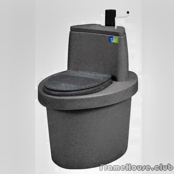 компостный туалет с дренажём и вентиляцией объём 110 литров
