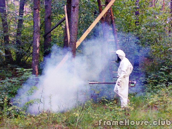 уничтожение насекомых при помощи генератора горячего тумана