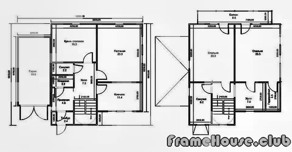 Реализуем новый проект 2 этажного дома с гаражом